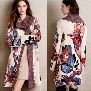 Anthropologie Sleeping on Snow Cardigan Sweater Coat